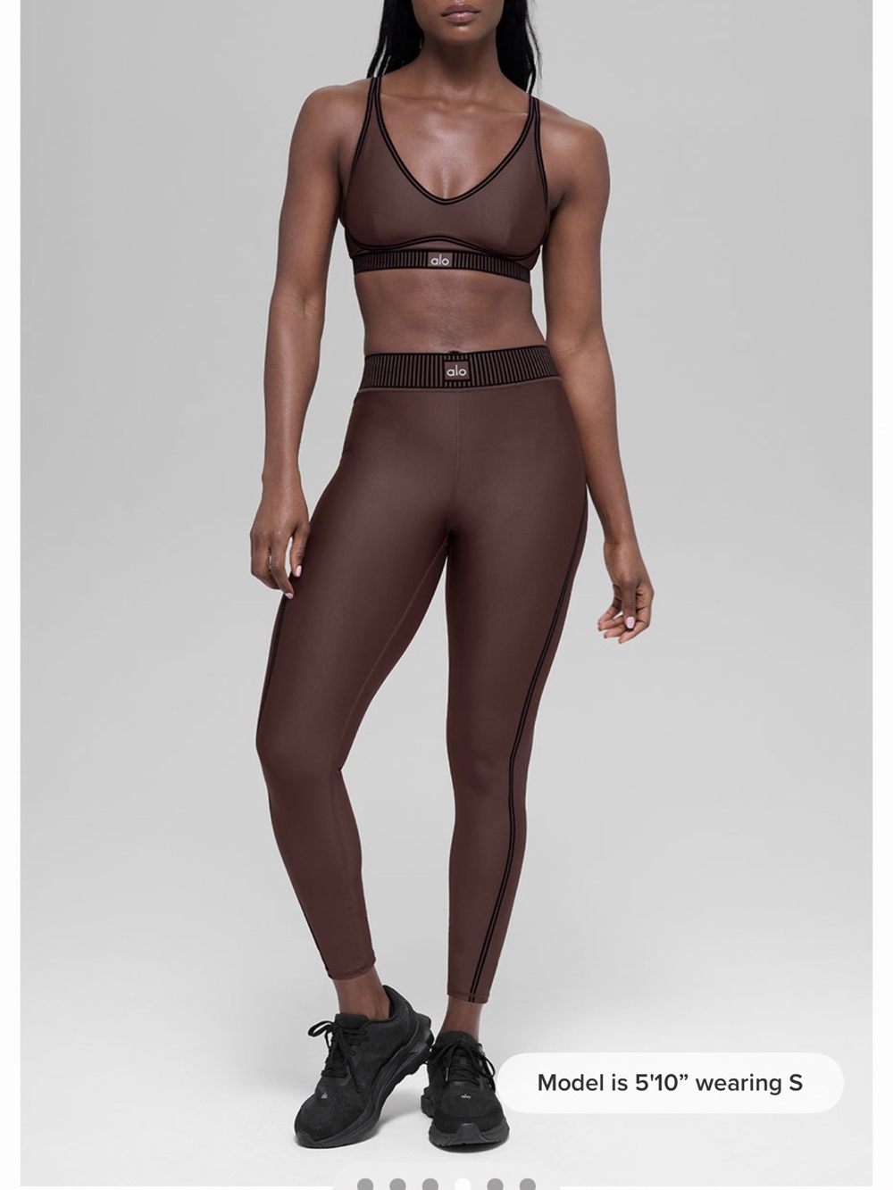 NWT ALO Yoga High-Waist Brownstone Leggings XS